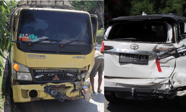 Lima Mobil Tabrakan Beruntun di Poros Samarinda-Tenggarong