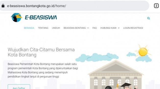 Website Beasiswa Bontang Sudah Bisa Diakses