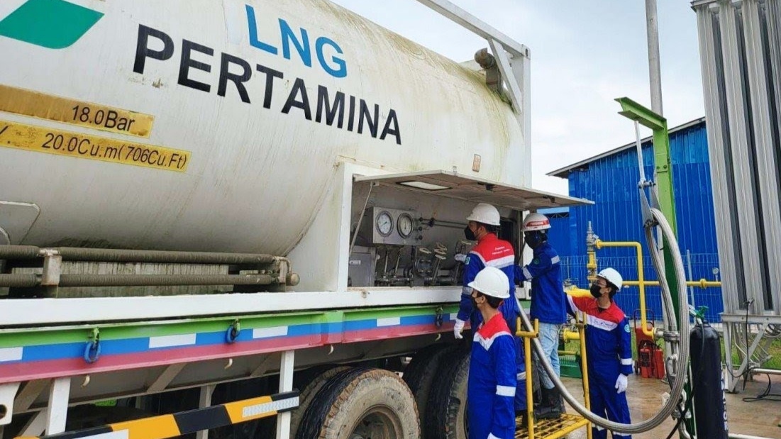 Pertagas Suplai LNG Perdana ke Industri Kelapa Sawit di Bontang