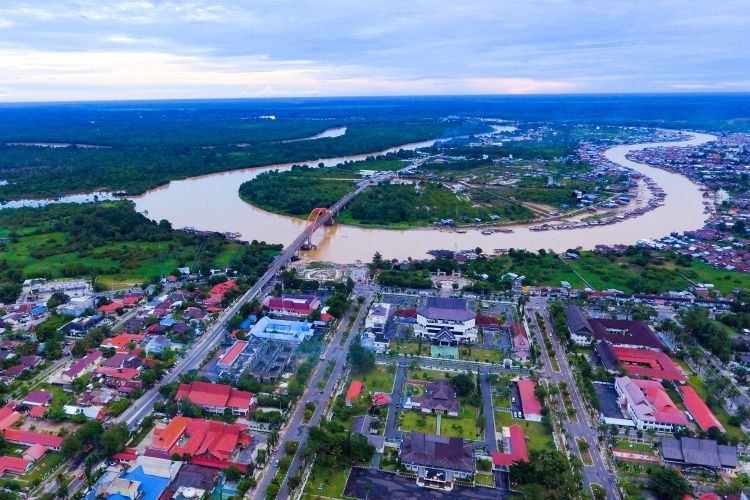 Lanskap Kota Palangkaraya, Kalimantan Tengah.(Shutterstock/Mega Bintang)