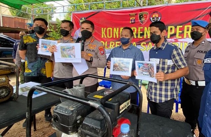 Polisi Gerebek Gudang Penimbunan BBM di Samarinda, Puluhan Ton Berhasil Disita