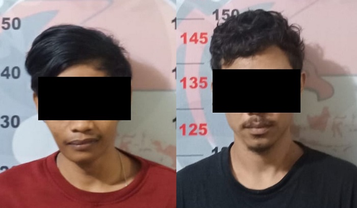 Tanpa Sadar Dibuntuti Polisi, Dua Pemuda asal Lok Tuan Ditangkap saat Ambil Paket Sabu