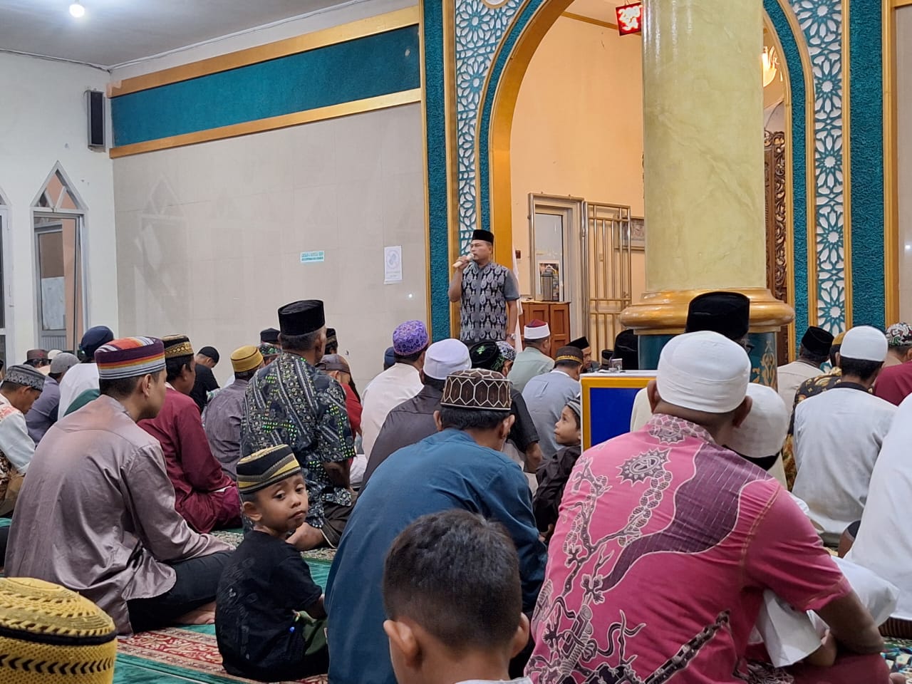 Danramil Rukito Beri Tausiyah ke Jamaah Masjid Raudhatul Jannah Muara Badak