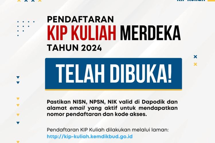 Mau Kuliah tapi Minim Biaya? Kamu Bisa Daftar KIP Kuliah Jalur Mandiri PTN 2024