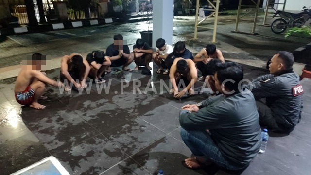 Aksi Balapan Liar di Tanjung Laut Bontang Dibubarkan Polisi, Puluhan Remaja Dibina