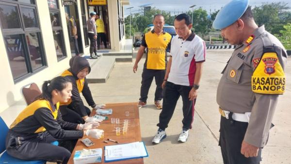 Perwira Polres Berau Jalani Tes Urine Dadakan, Hasilnya?