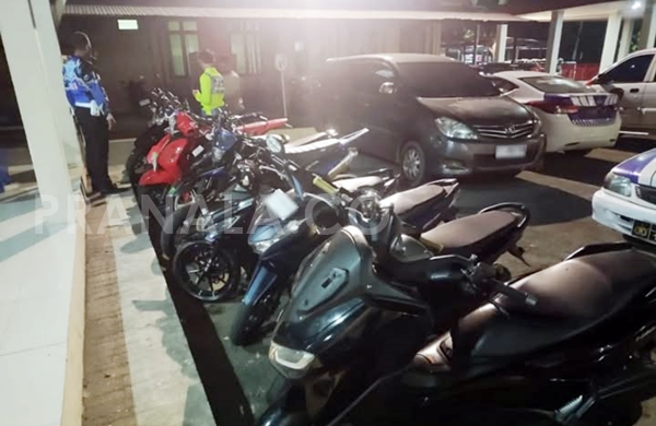 Patroli Malam Polres Bontang, 11 Motor Diamankan dari Jalanan Kota