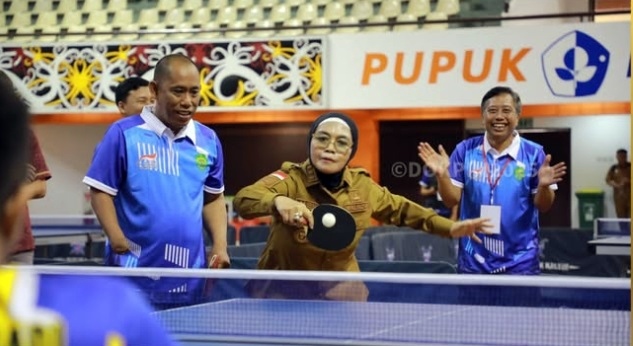 Menengok Aksi Atlet Disabilitas se-Kaltim di Kejurprov Tenis Meja di Bontang