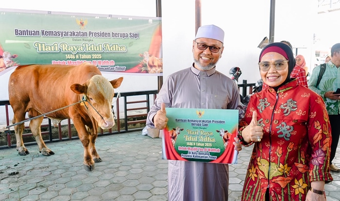 Masjid Tua Bontang Kuala Terima Sapi Kurban Prabowo, 300 KK bakal Kebagian
