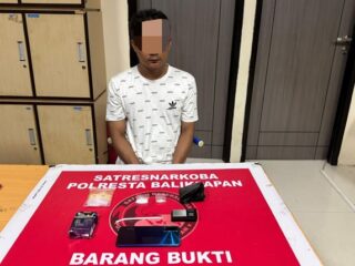 Residivis Narkoba Ditangkap di Balikpapan Barat, Polisi Amankan 4,30 Gram Sabu